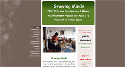 Desktop Screenshot of growingmindschild.com